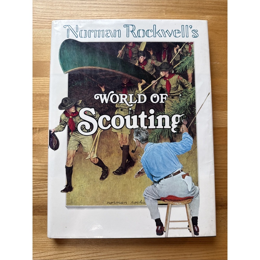 Boy Scout Norman Rockwells World of Scouting Hard Cover Dust Jacket Coffee Table